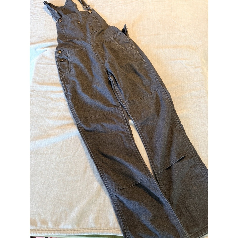 Women's Small Patagonia Black Denim Bib Overalls Carpenter Workwear Streetwear